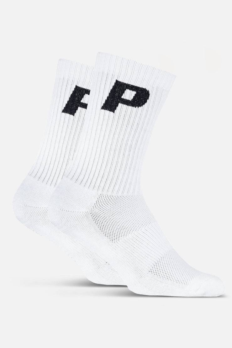 Pegador P Logo Socks White Black Zeitbegrenzte Promotion
