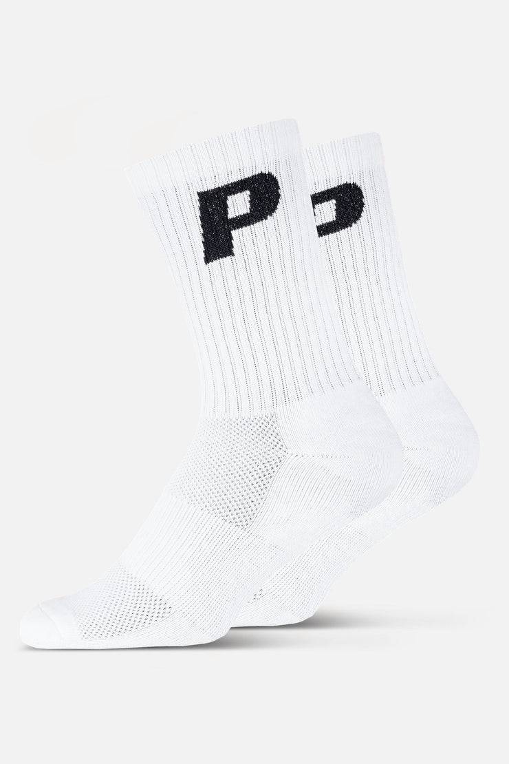Pegador P Logo Socks White Black Zeitbegrenzte Promotion