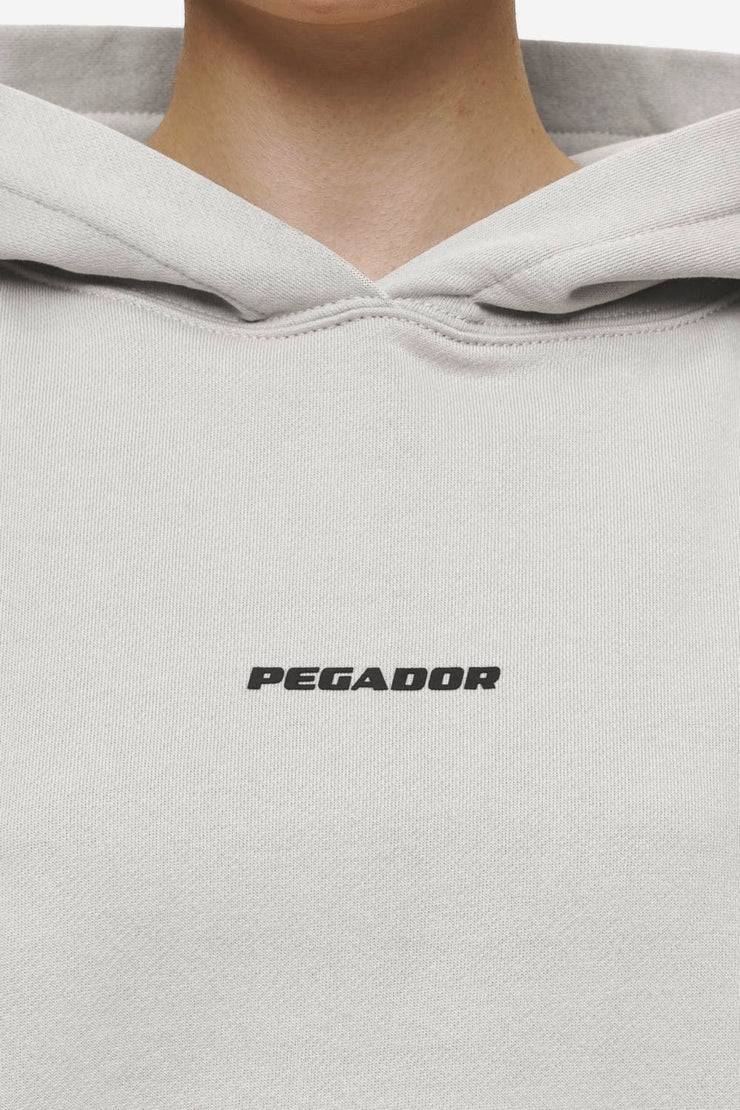 Pegador Clarita Logo Oversized Hoodie Washed Moon Grey Black Gum Bis zu 50% Rabatt