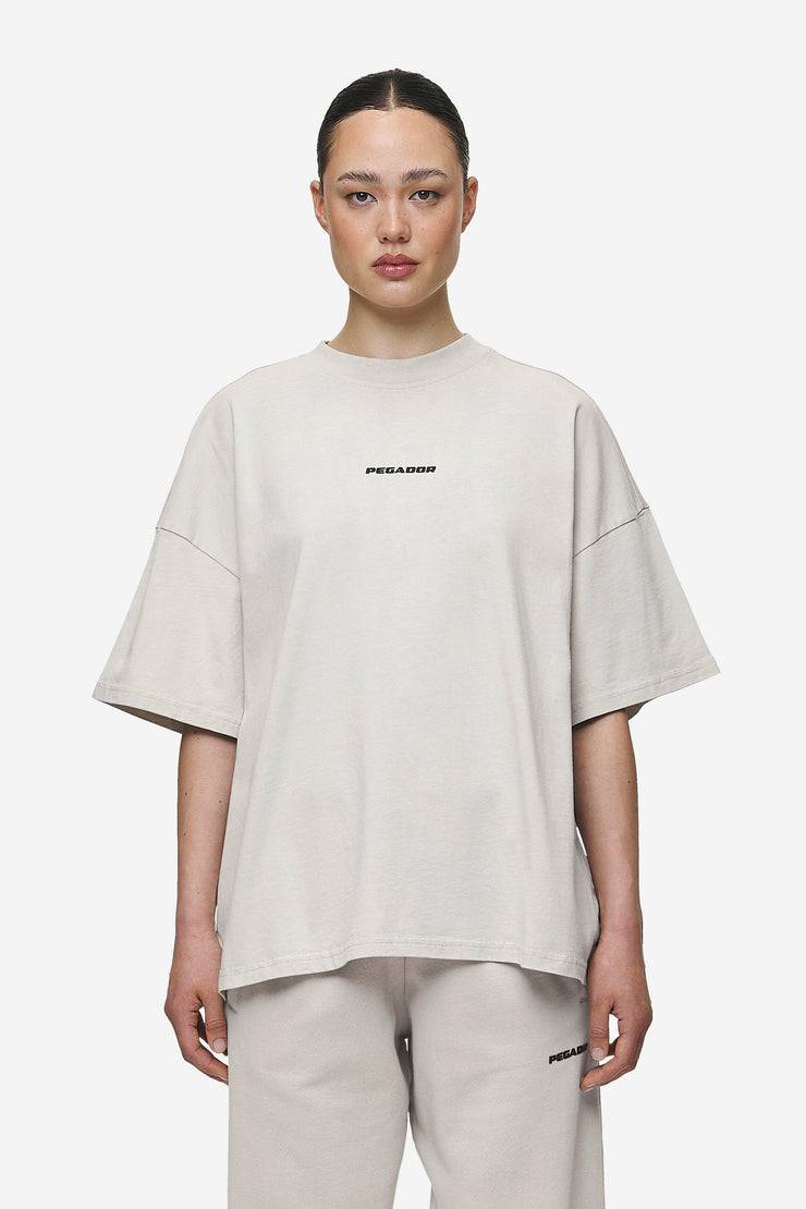 Pegador Bracy Heavy Oversized Tee Washed Moon Grey Black Gum Bis zu 65% Rabatt