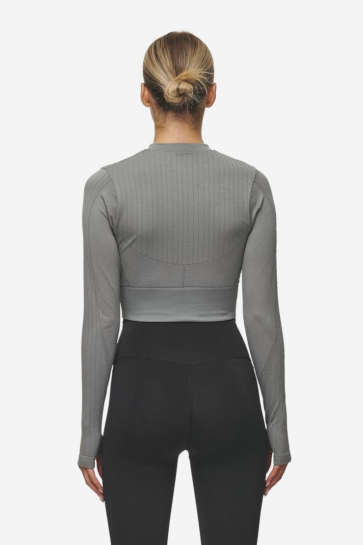 Pegador Telly Rib Longsleeve Washed Deep Grey Discount Store für neue Produkte