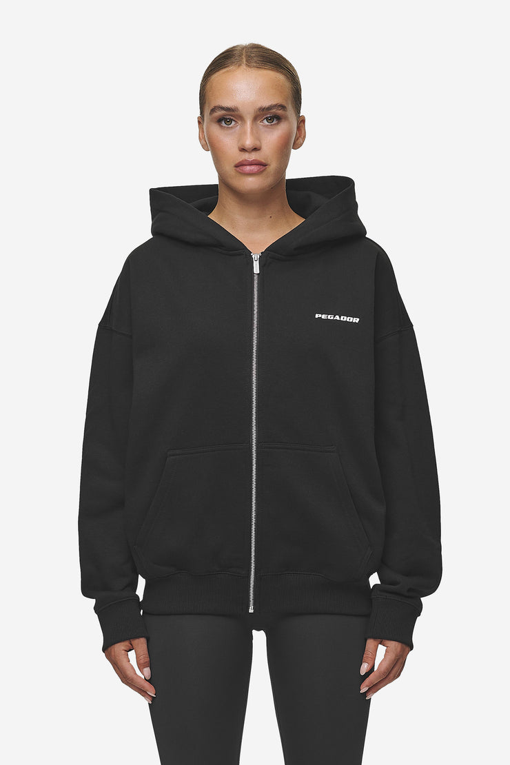 Pegador Clarita Oversized Sweat Jacket Black White Gum Clearance-Verkauf