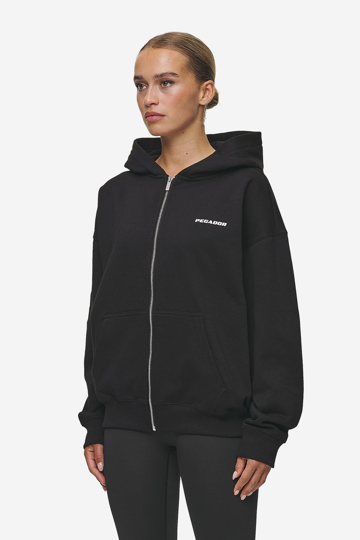 Pegador Clarita Oversized Sweat Jacket Black White Gum Clearance-Verkauf