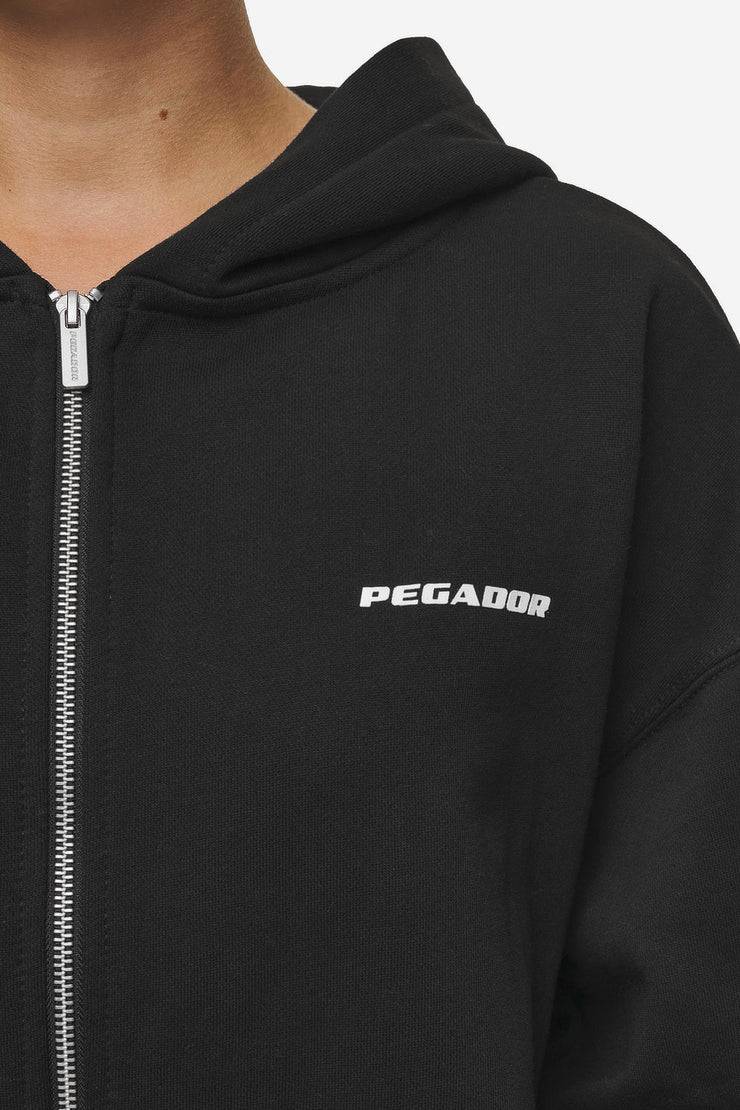 Pegador Clarita Oversized Sweat Jacket Black White Gum Clearance-Verkauf
