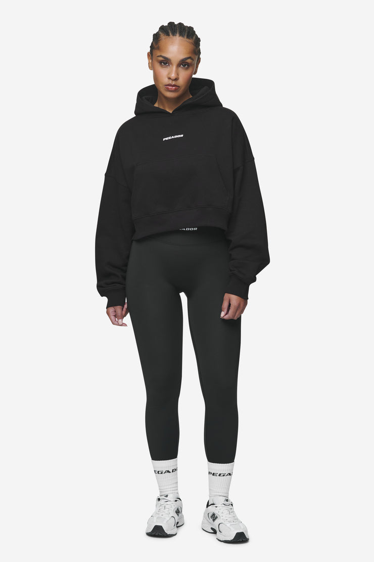 Pegador Salita Oversized Cropped Hoodie Black White Gum Kostenloser Versand international