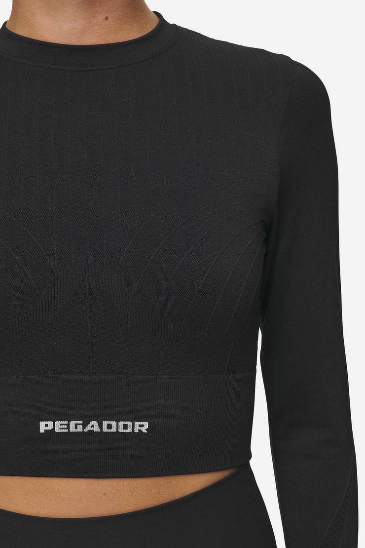 Pegador Telly Rib Longsleeve Washed Black 50% Rabatt für begrenzte Zeit