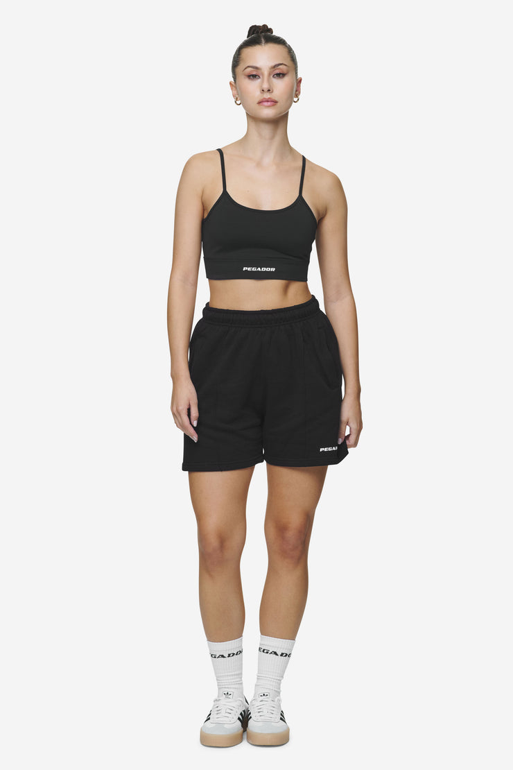 Pegador Sully High Waisted Shorts Black White Gum Online