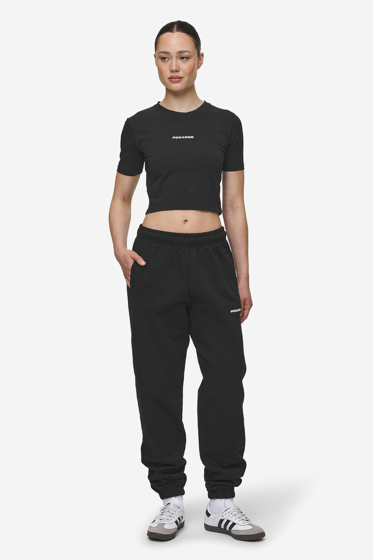 Pegador Villa High Waisted Sweat Pants Black White Gum Angebote