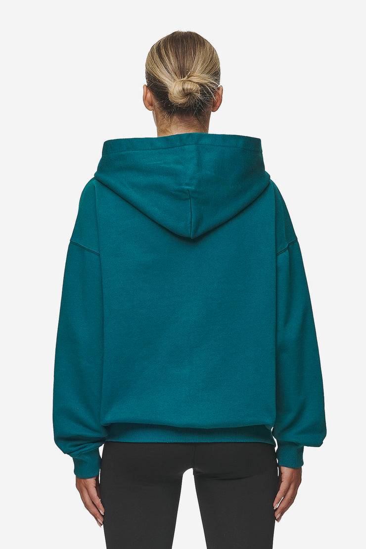 Pegador Clarita Oversized Sweat Jacket Washed Urban Turquoise Black Gum Hotsell