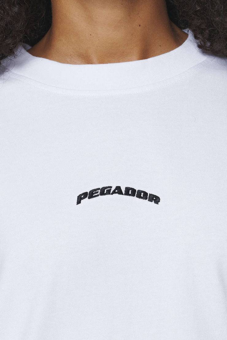 Pegador Thames Heavy Oversized Tee White Fabrikverkauf