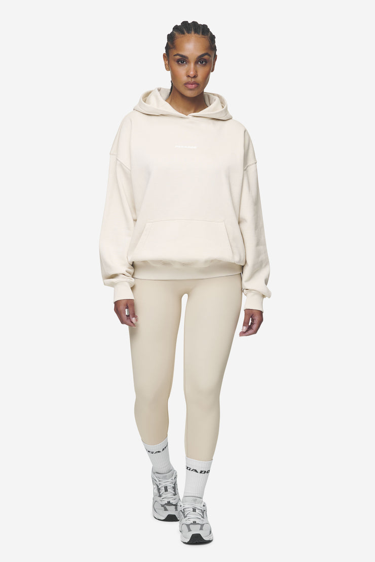 Pegador Clarita Logo Oversized Hoodie Washed Coast Sand White Gum Limitierter Zeitrabatt