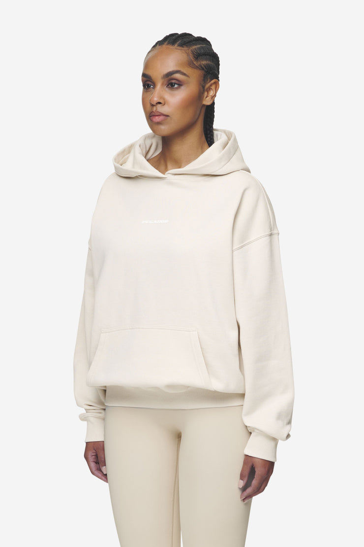 Pegador Clarita Logo Oversized Hoodie Washed Coast Sand White Gum Limitierter Zeitrabatt