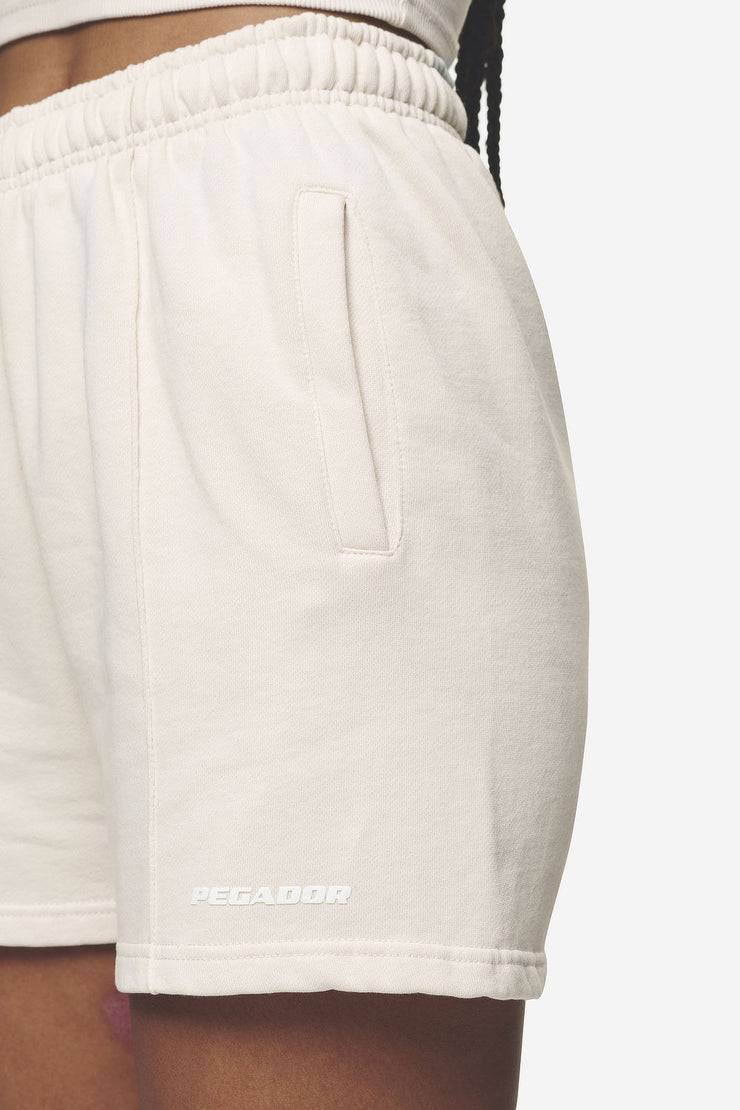 Pegador Sully High Waisted Shorts Washed Coast Sand White Gum Fabrikpreis