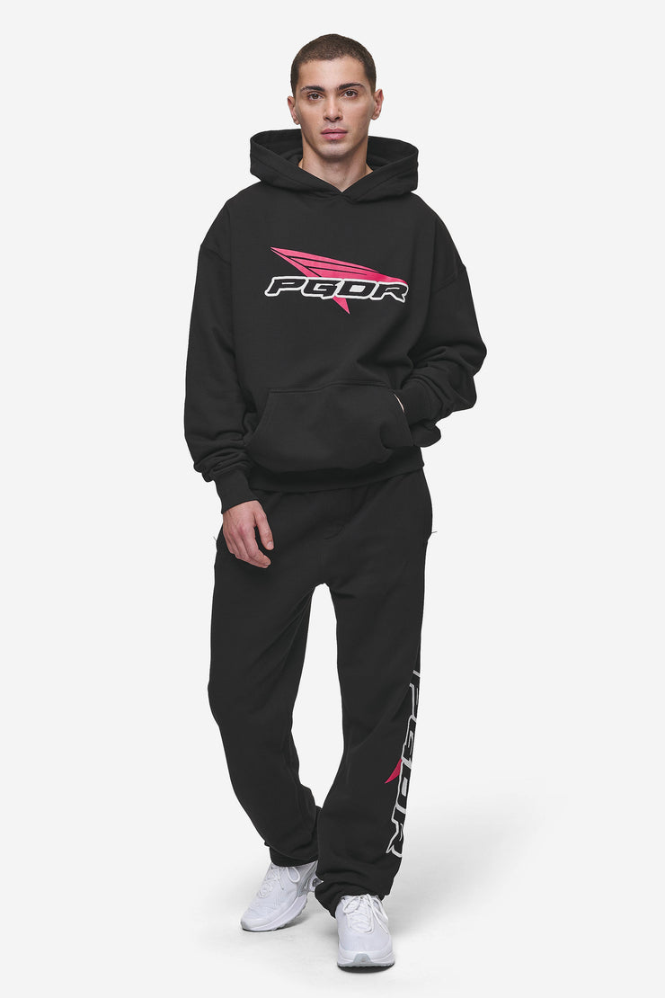 Pegador Blamor Oversized Hoodie Washed Black Rabatt