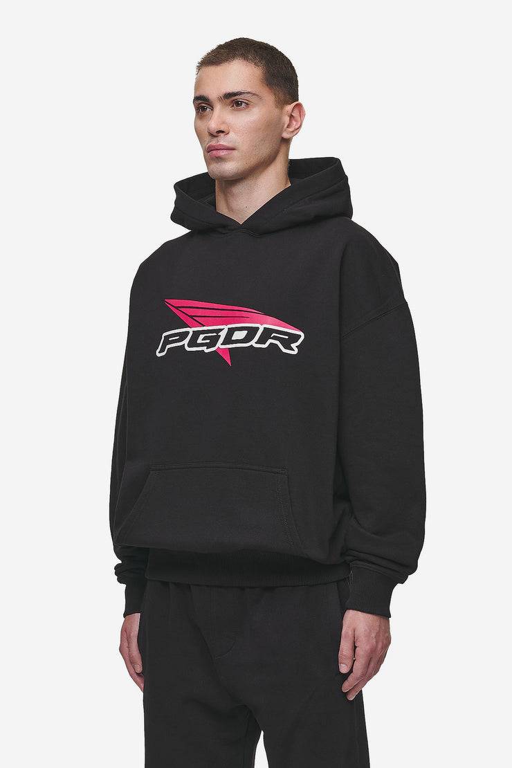 Pegador Blamor Oversized Hoodie Washed Black Rabatt
