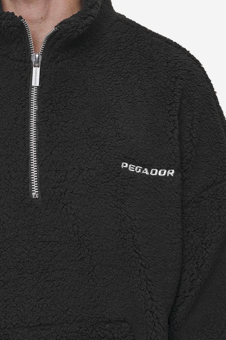Pegador Puka Teddy Half Zip Sweater Black Flash Sale
