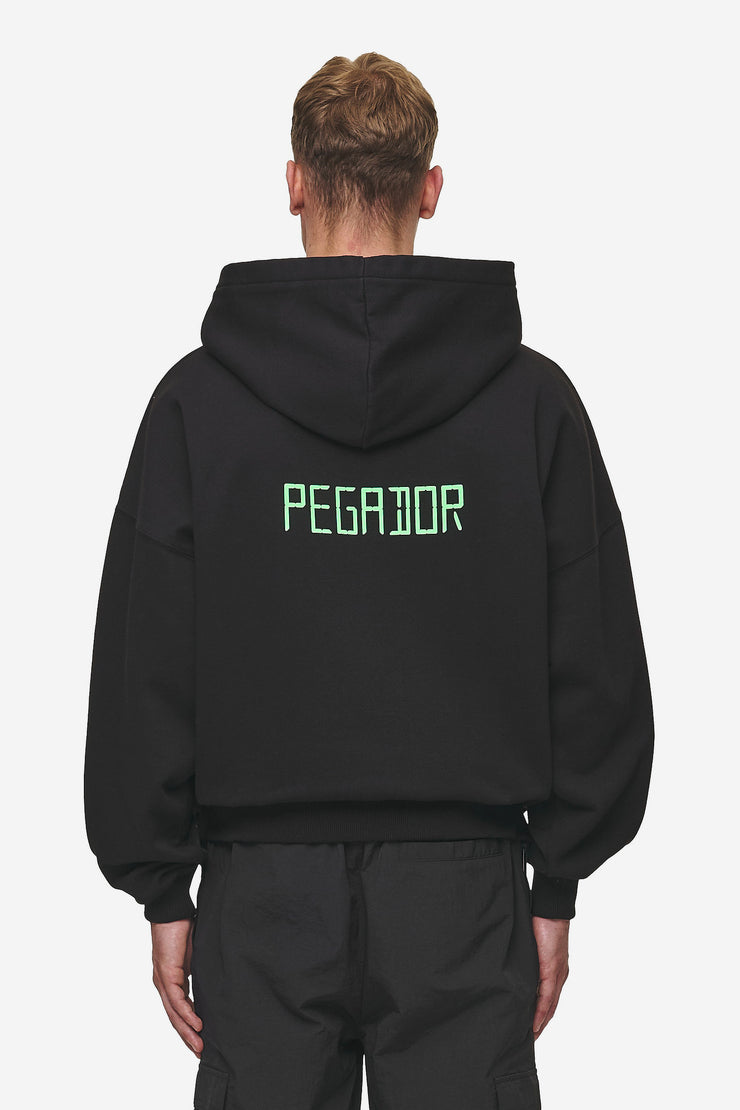 Pegador Bleek Boxy Hoodie Washed Black Cyber Monday