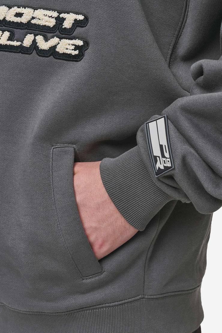 Pegador Hogan Boxy Sweat Jacket Washed Anthracite Muttertagsangebot