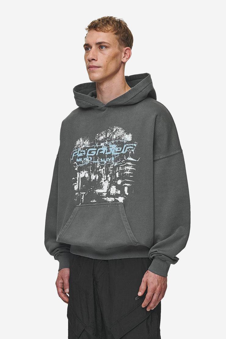 Pegador Macon Boxy Hoodie Washed Anthracite Vatertagsangebot