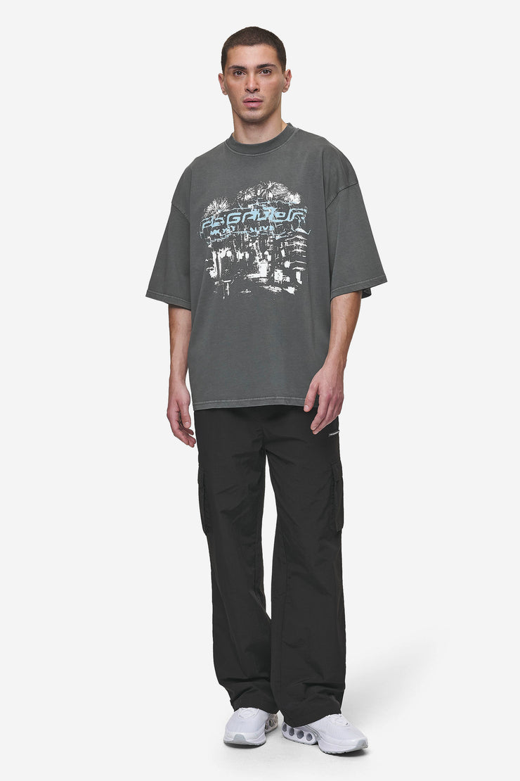 Pegador Macon Boxy Tee Washed Anthracite Valentinstagsangebot