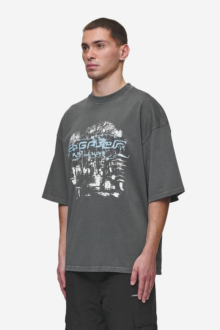 Pegador Macon Boxy Tee Washed Anthracite Valentinstagsangebot