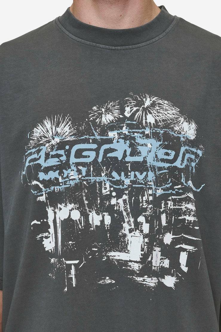 Pegador Macon Boxy Tee Washed Anthracite Valentinstagsangebot