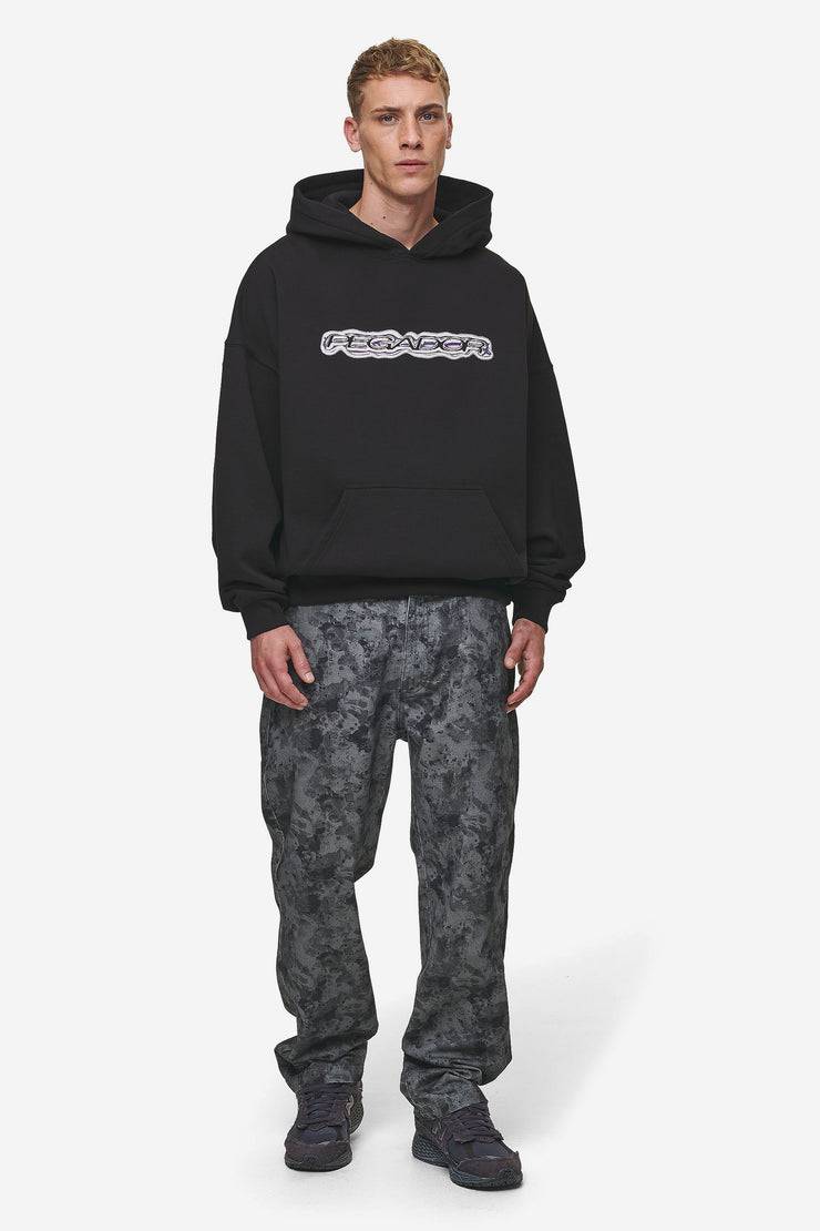 Pegador Baxter Boxy Hoodie Washed Black Heißer Verkauf
