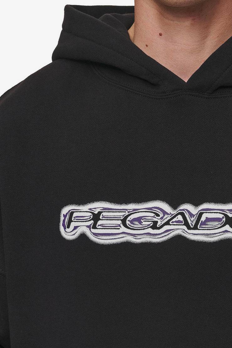 Pegador Baxter Boxy Hoodie Washed Black Heißer Verkauf