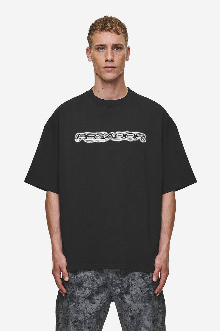 Pegador Baxter Boxy Tee Washed Black Top Angebot