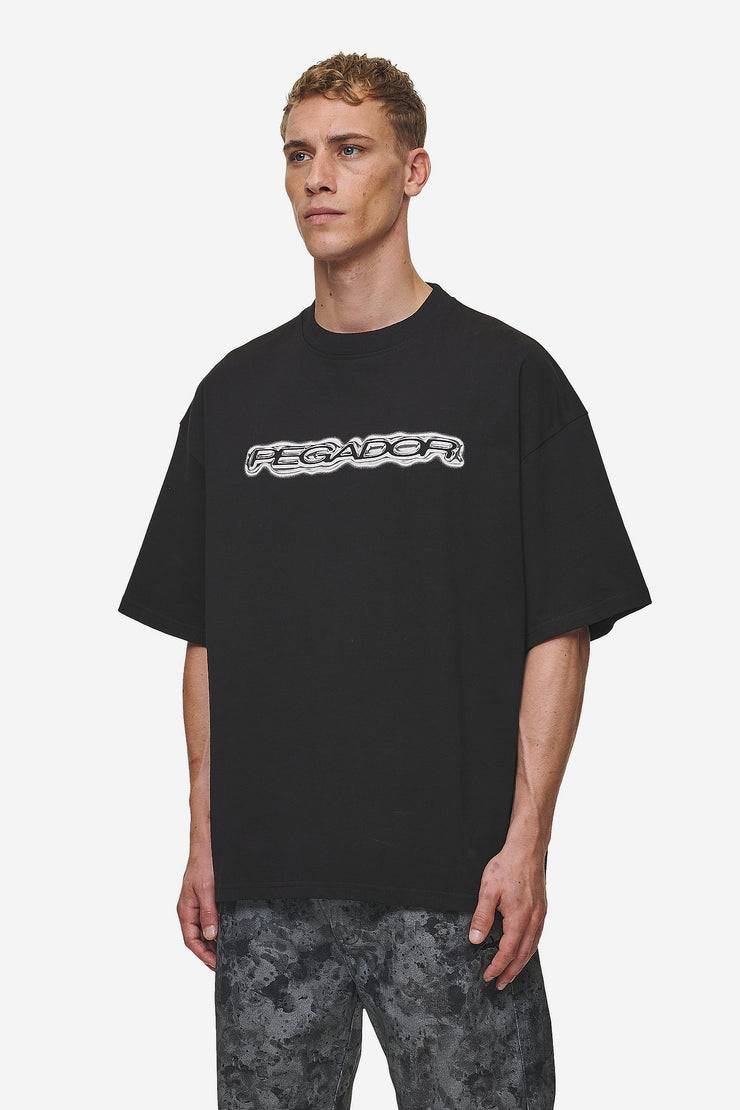 Pegador Baxter Boxy Tee Washed Black Top Angebot