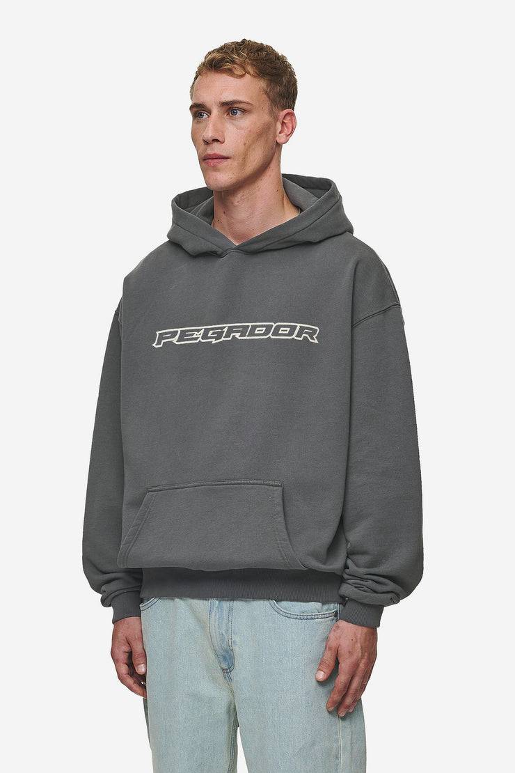 Pegador Alden Oversized Hoodie Washed Anthracite Neueste Mode