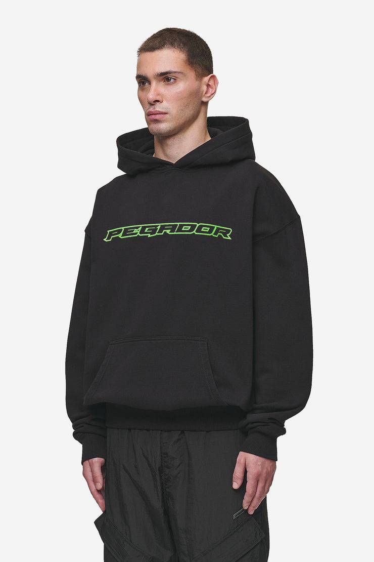Pegador Alden Oversized Hoodie Washed Black Online Outlet