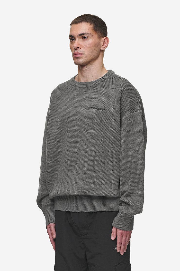 Pegador Logo Oversized Knit Sweater Anthracite Blitzangebot