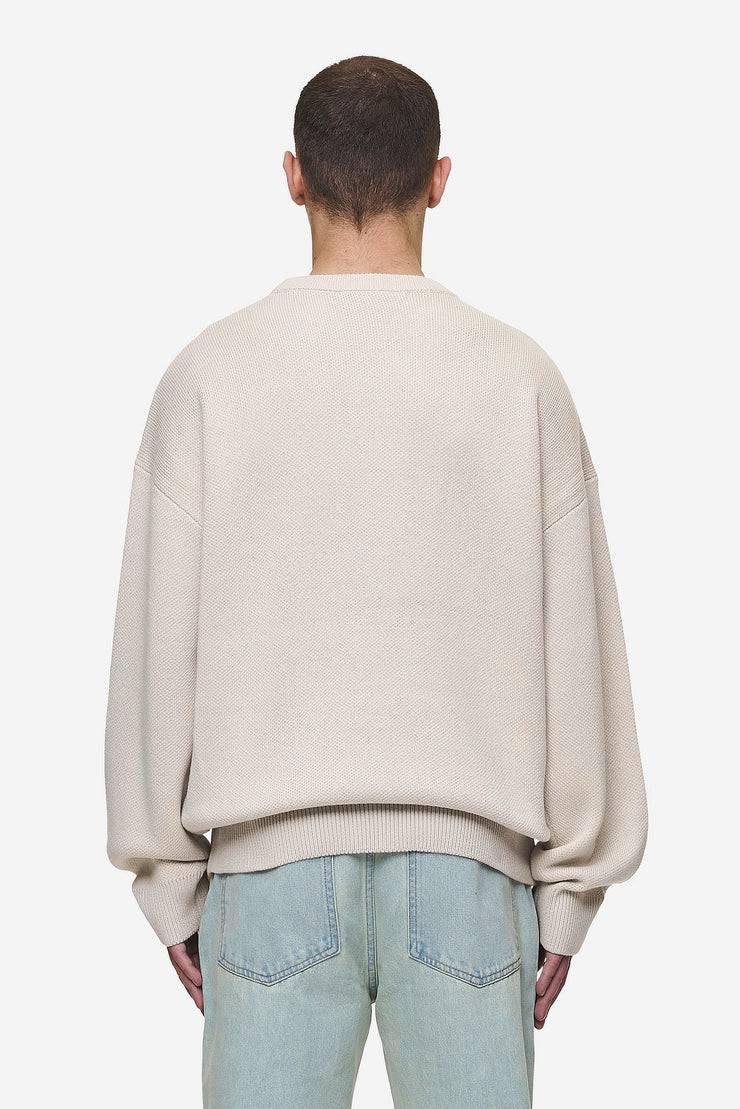 Pegador Logo Oversized Knit Sweater Light Beige Große Rabatte