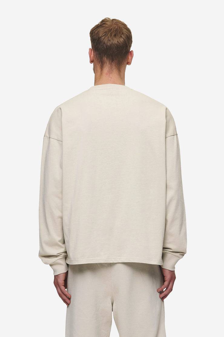 Pegador Rusk Logo Oversized Longsleeve Washed Light Beige Räumungsverkauf