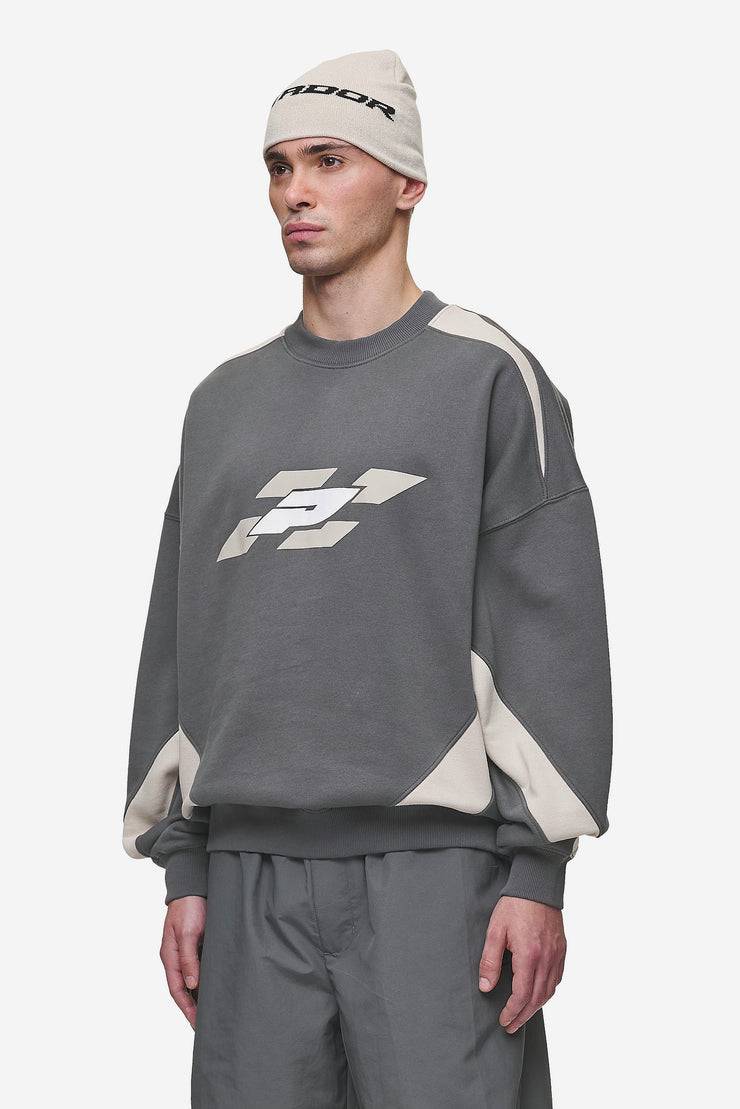 Pegador Slick Boxy Sweater Washed Anthracite Tägliche Deals