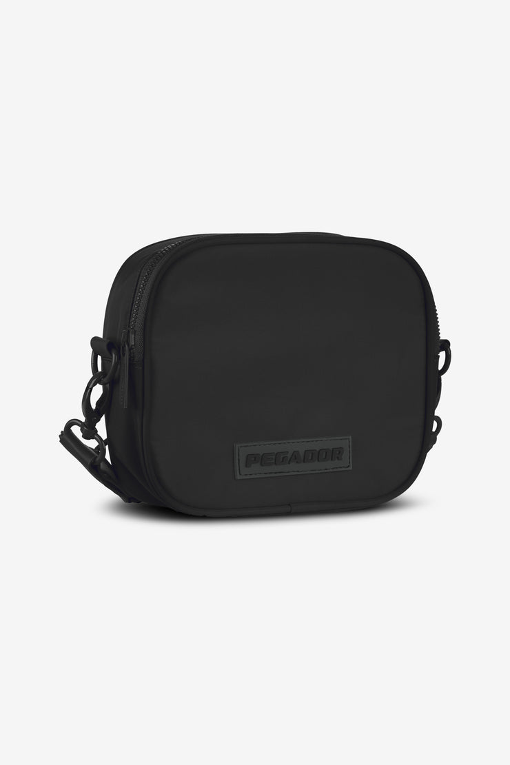 Pegador Rubber Logo Patch Nylon Shoulder Strap Bag Black Wochenangebot