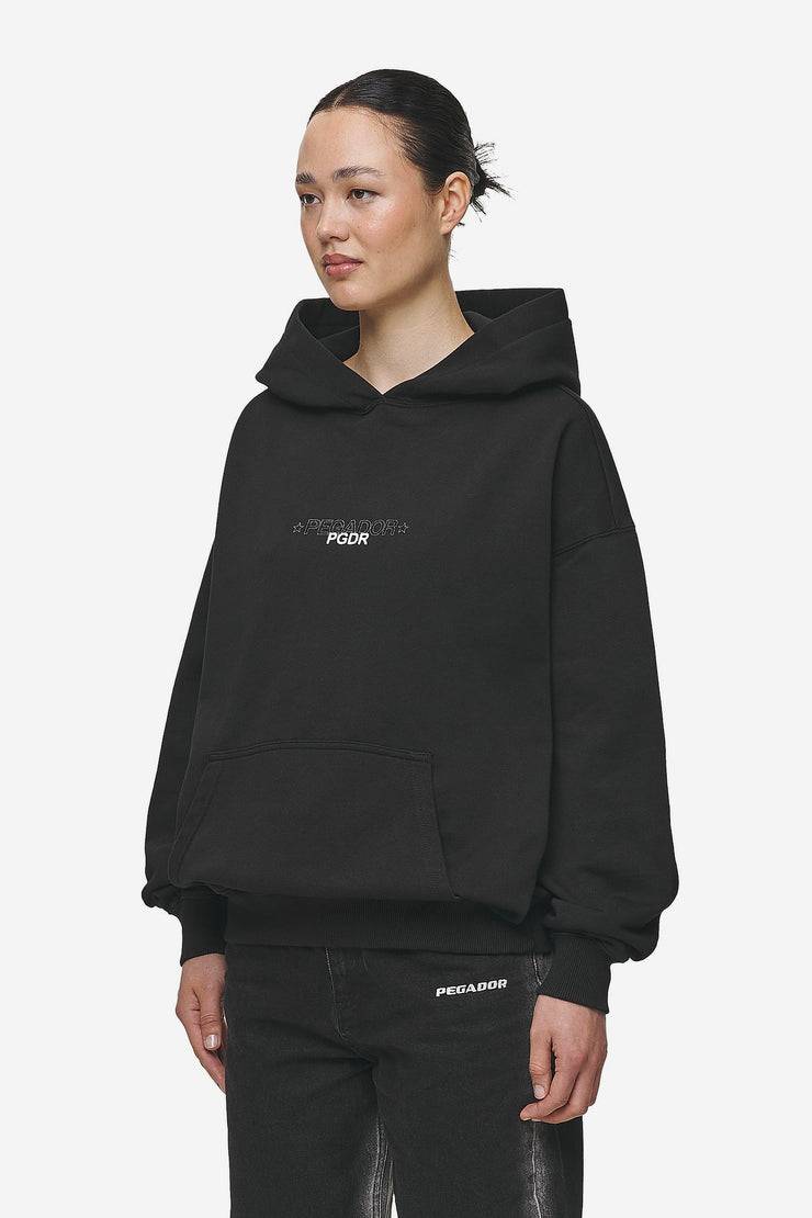 Pegador Sonia Oversized Hoodie Washed Black Vierteljährliche Förderung