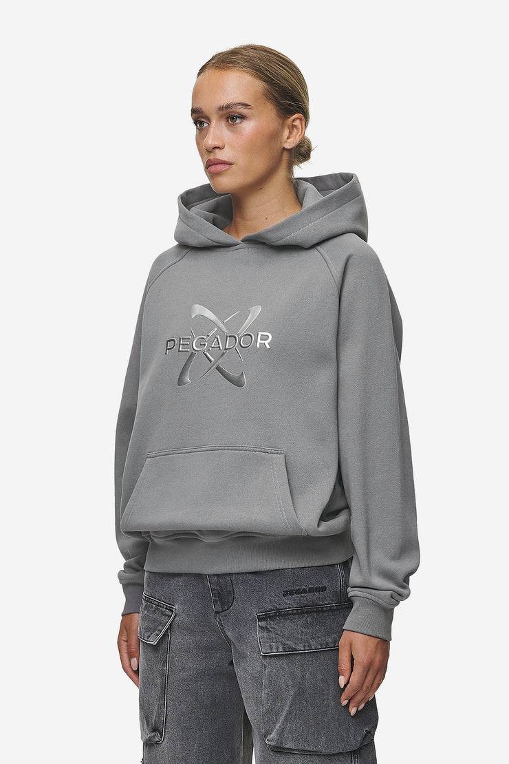 Pegador Klaria Oversized Hoodie Washed Deep Grey Discount Store für neue Produkte