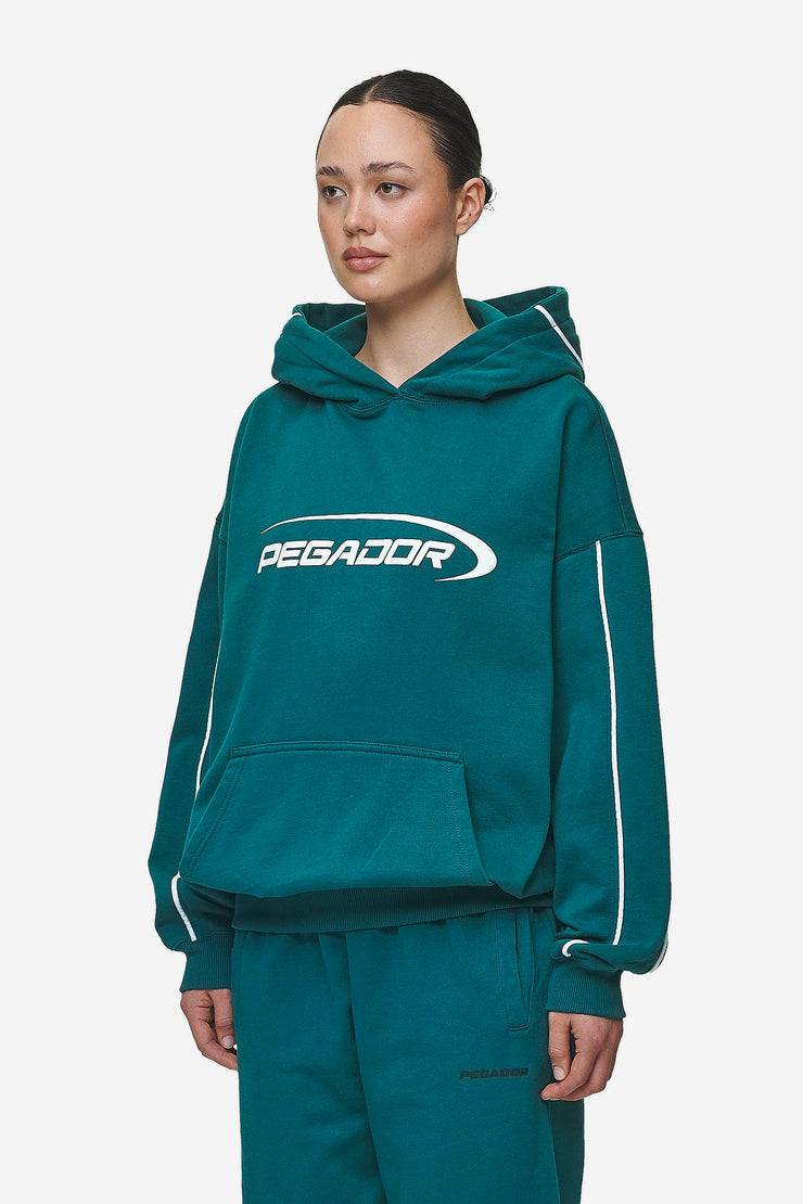 Pegador Naomi Oversized Hoodie Washed Urban Turquoise Super Rabatt