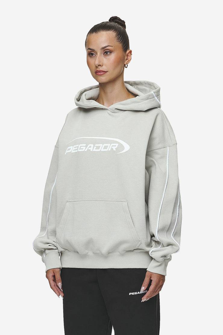 Pegador Naomi Oversized Hoodie Washed Moon Grey Riesige Rabatte