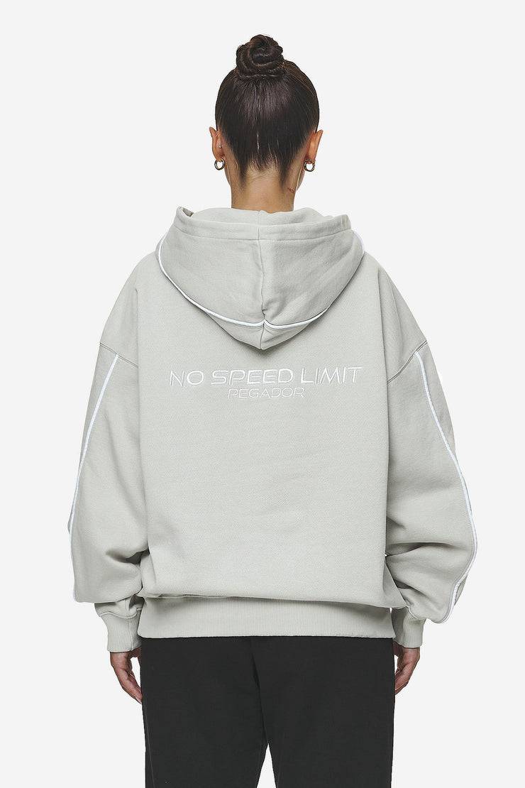 Pegador Naomi Oversized Hoodie Washed Moon Grey Riesige Rabatte
