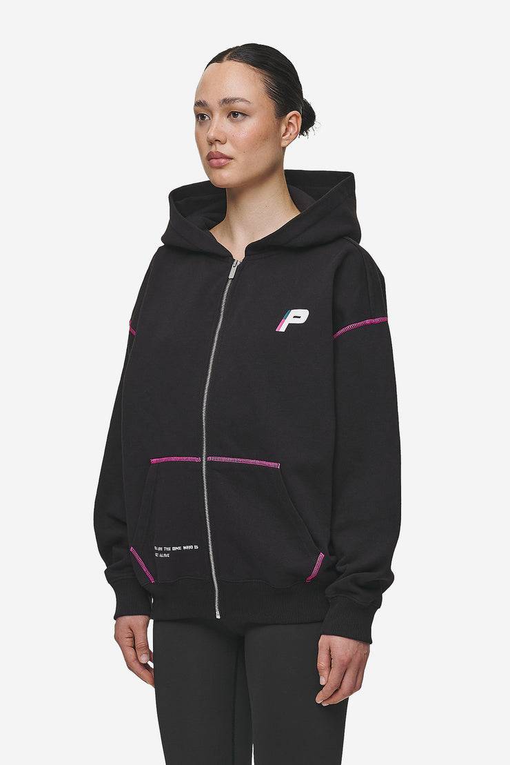 Pegador Jenna Oversized Sweat Jacket Washed Black 50% Rabatt mit kostenlosem Versand