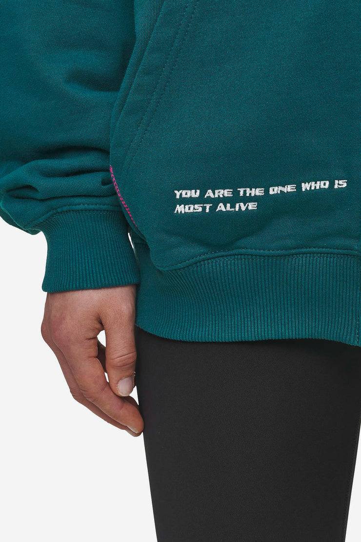 Pegador Jenna Oversized Sweat Jacket Washed Urban Turquoise Clearance-Verkauf