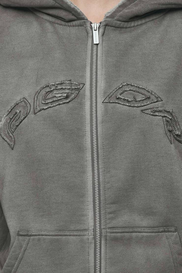 Pegador Julia Oversized Sweat Jacket Oil Dyed Deep Grey Kostenloser Versand international