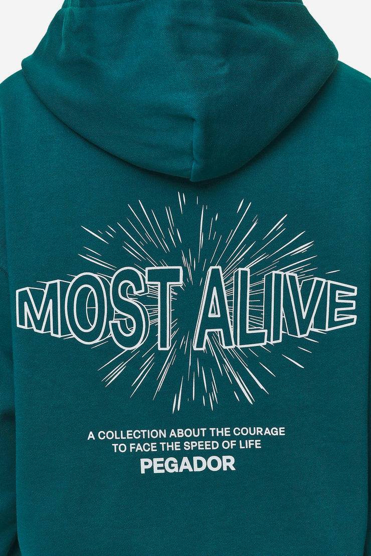 Pegador Nisa Oversized Hoodie Washed Urban Turquoise Begrenzt auf 3 Tage