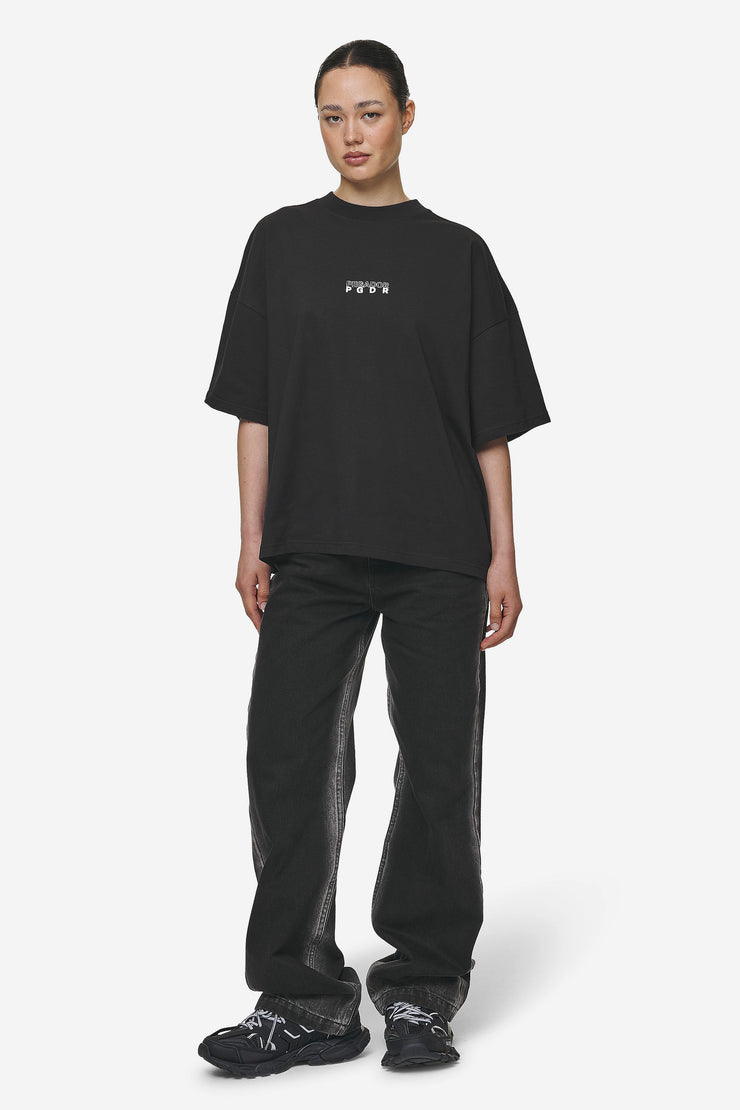 Pegador Nisa Heavy Oversized Tee Washed Black Speichern exportieren