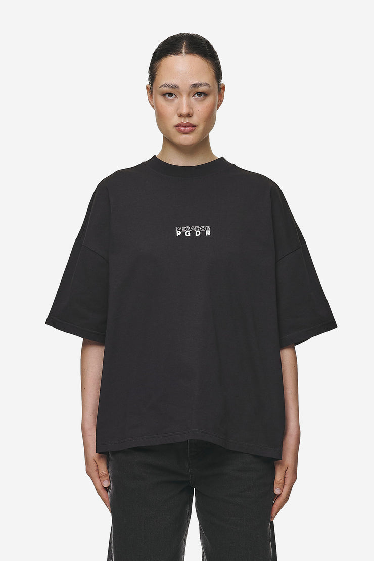 Pegador Nisa Heavy Oversized Tee Washed Black Speichern exportieren