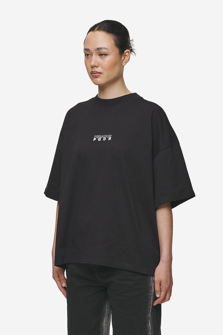 Pegador Nisa Heavy Oversized Tee Washed Black Speichern exportieren
