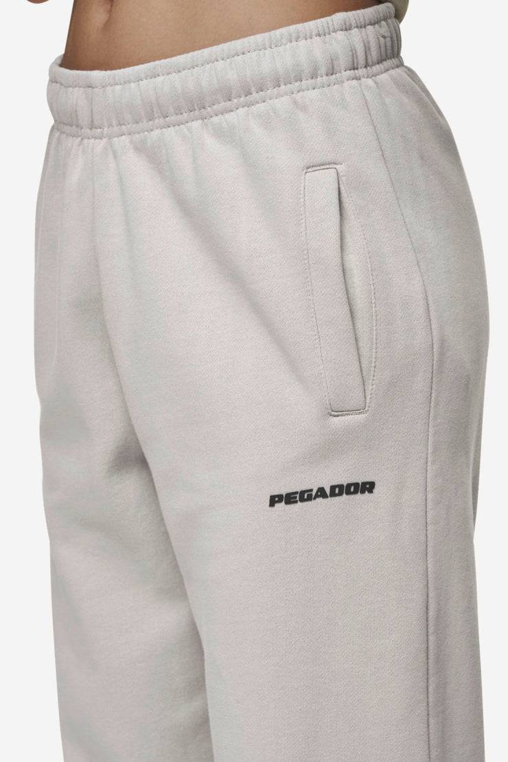 Pegador Villa High Waisted Sweat Pants Washed Moon Grey Black Gum zollfrei